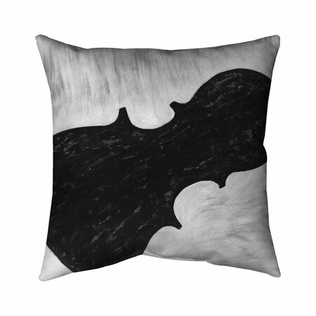 BEGIN HOME DECOR 26 x 26 in. Violin Silhouette-Double Sided Print Indoor Pillow 5541-2626-MU24-1